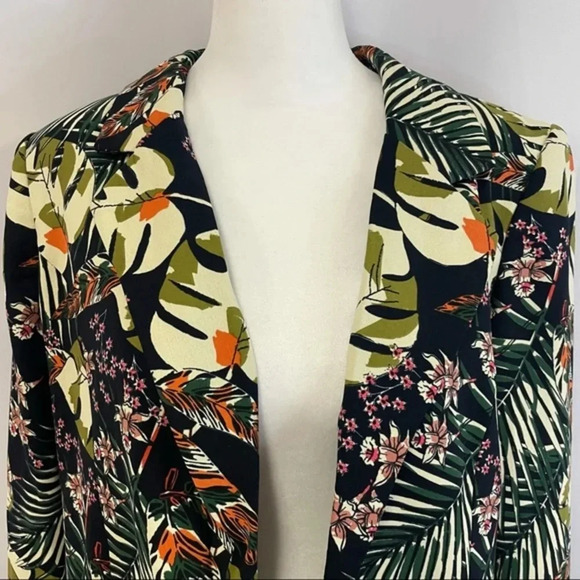 Cynthia Rowley Tropical Print Blazer Jacket Small - Picture 10 of 10